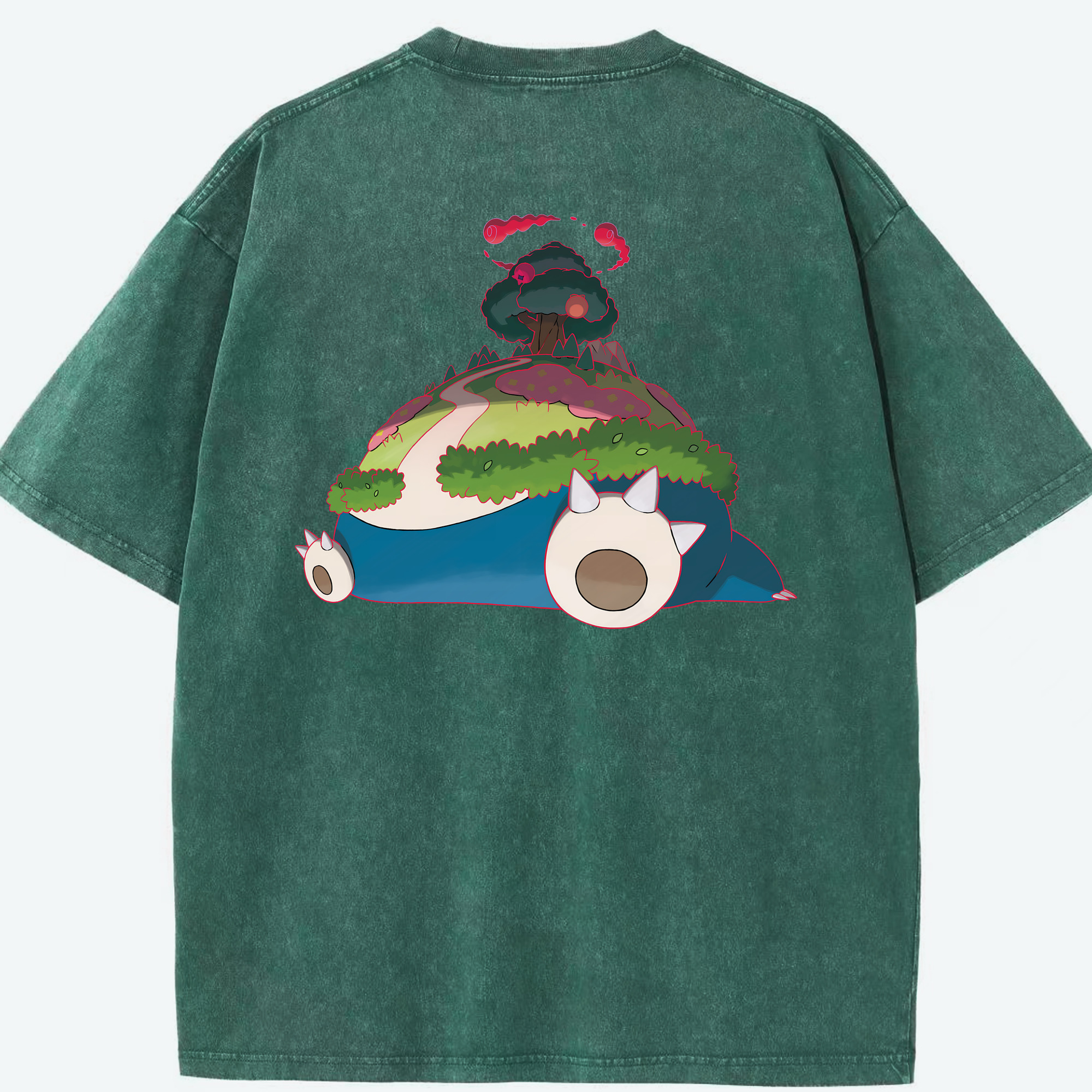 （画像用） ポケットモンスター Pokémon 綿100% ヴィンテージ風 半袖Tシャツ（背面プリント）